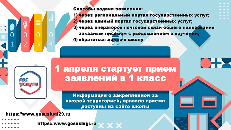 В Новодвинске стартует прием заявлений в 1 класс.