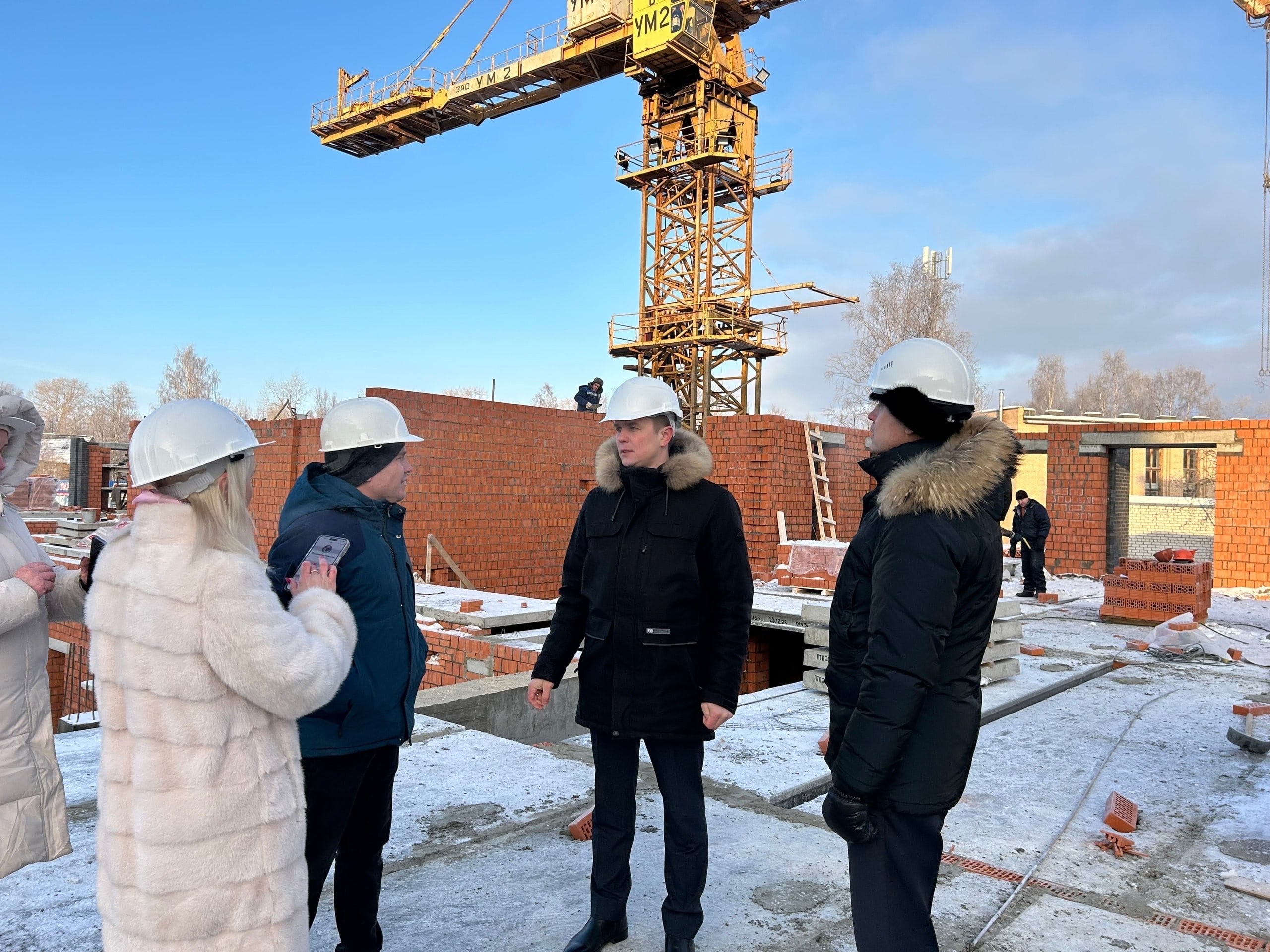 Строительство нового жилья в Новодвинске.